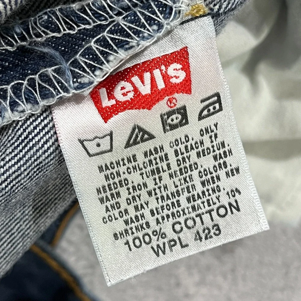 VTG Levi's 501 XX Jeans Mens 31x29.5* Straight Leg Button‎ Fly Y2K  WPL 423